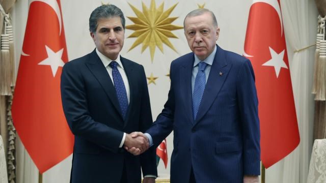 Cumhurbaşkanı Erdoğan, IKBY Başkanı Barzani ile görüştü