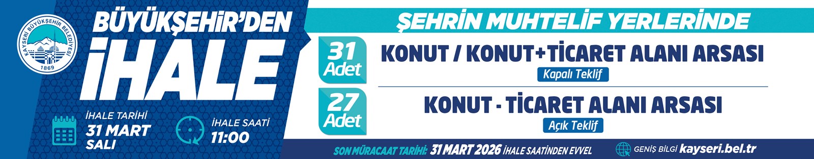 Büyükşehir bel. ilan